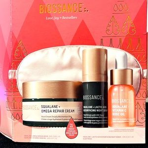 Best of Biossance! Full Size Omega Repair Cream! Lactic Serum& Rose Squalene Oil